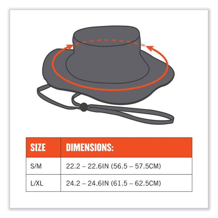 Chill-Its 8936 Lightweight Mesh Paneling Ranger Hat, Cotton/Polyester, Large/X-Large, Khaki