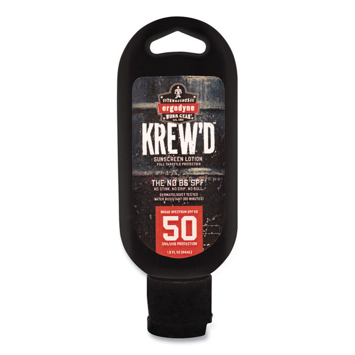 Krewd 6352 SPF 50 Sunscreen Lotion, 1.5 oz Bottle, 12/Carton
