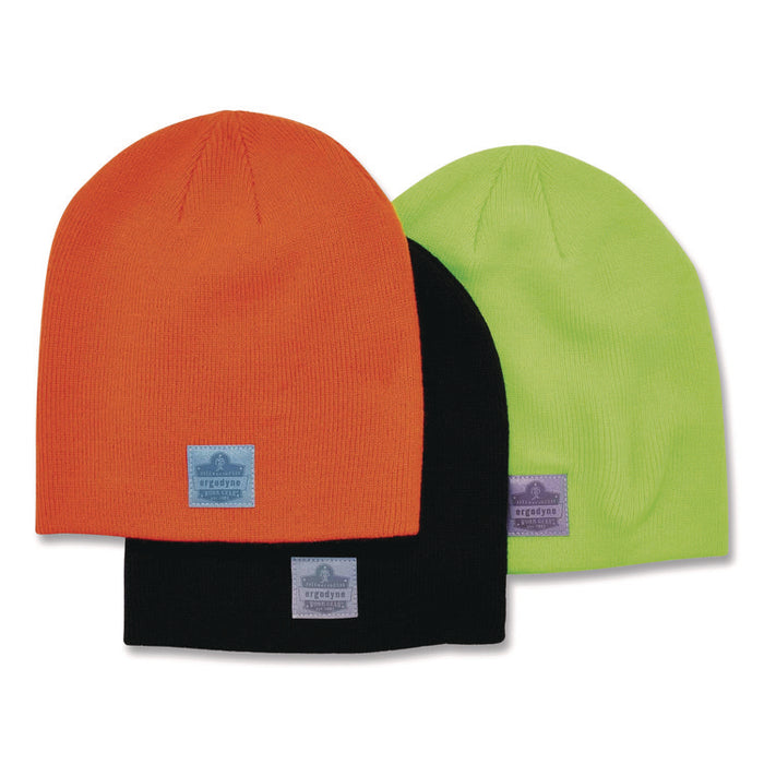 N-Ferno 6812 Rib Knit Beanie, Acrylic, One Size Fits Most, Black