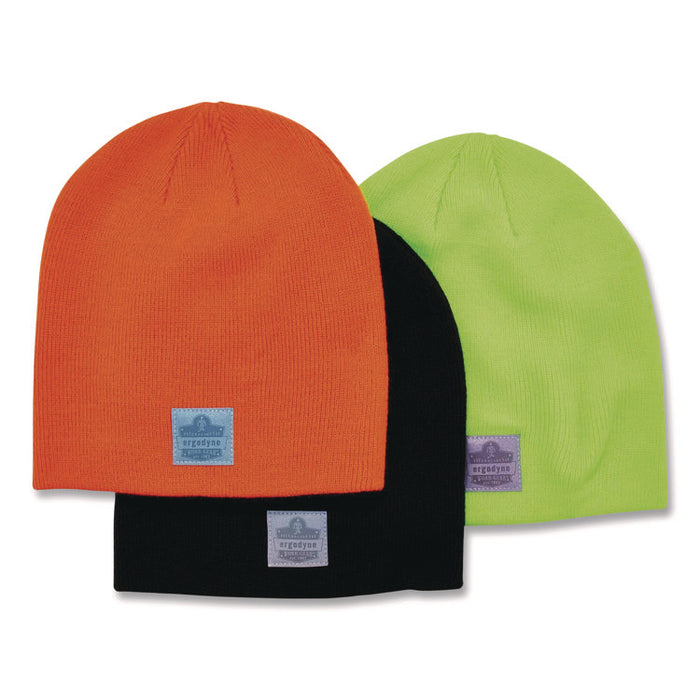 N-Ferno 6812 Rib Knit Beanie, Acrylic, One Size Fits Most, Orange