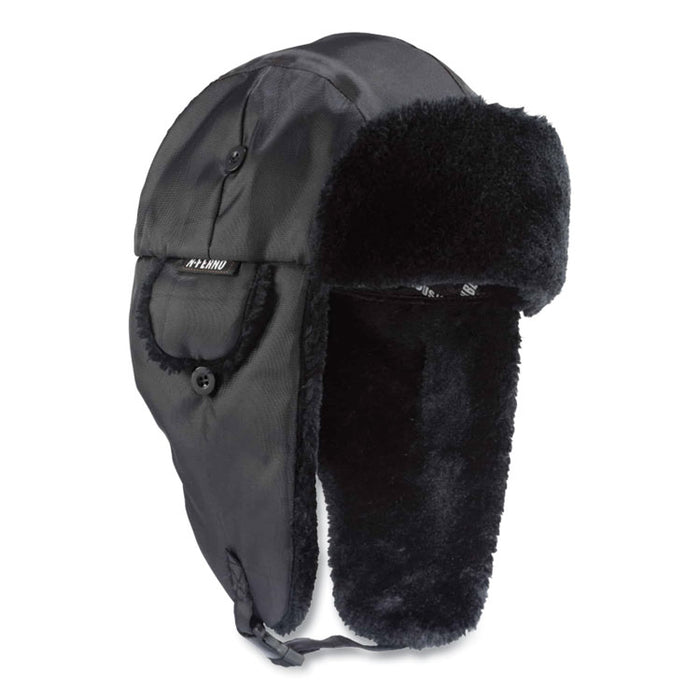 N-Ferno 6802 Classic Trapper Hat, 3M Thinsulate/Nylon, Large/X-Large, Black
