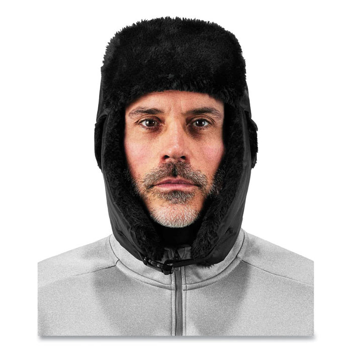 N-Ferno 6802 Classic Trapper Hat, 3M Thinsulate/Nylon, Large/X-Large, Black