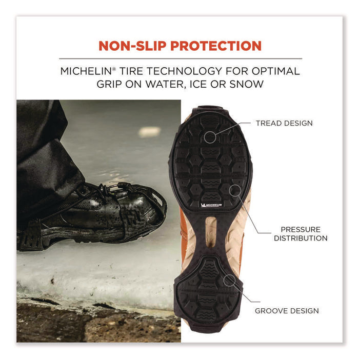 Trex 6325 Spikeless Traction Devices, Large (Men's Size 8 to 11), Black, Pair