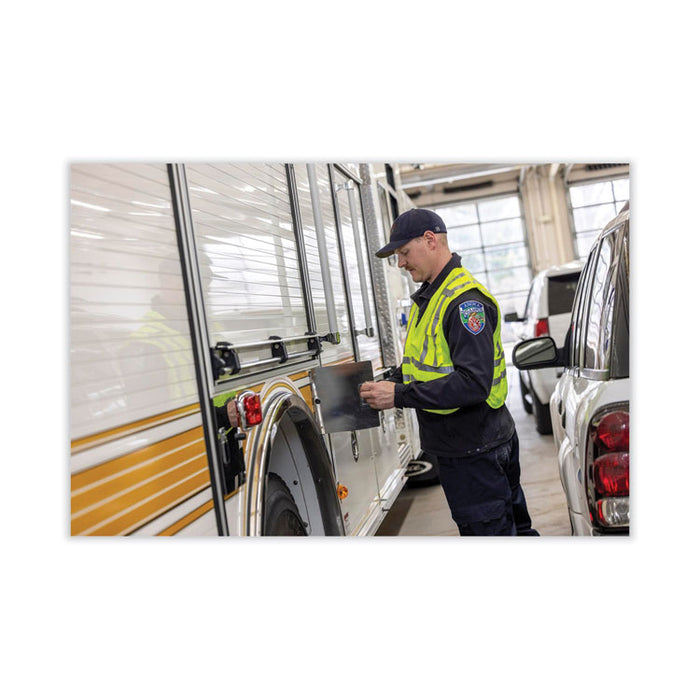 GloWear 8244PSV Class 2 Expandable Public Safety Hook and Loop Vest, Polyester, 3X-Large Plus, Lime