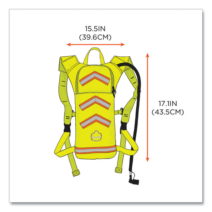 Chill-Its 5155 Low Profile Hydration Pack, 2 L, Hi-Vis Lime