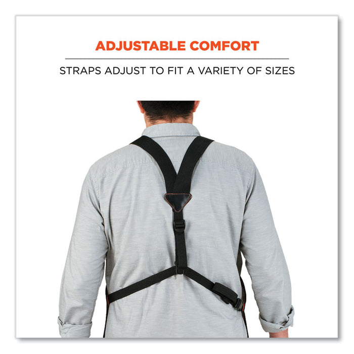 Arsenal 5704 Canvas Tool Apron, 22 Compartments, 25.5 x 28, Canvas, Gray