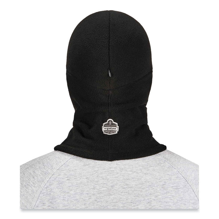 N-Ferno 6893Z Balaclava with Zipper for Bump Cap Insert, Polyester Fleece, One Size Fit Most, Black