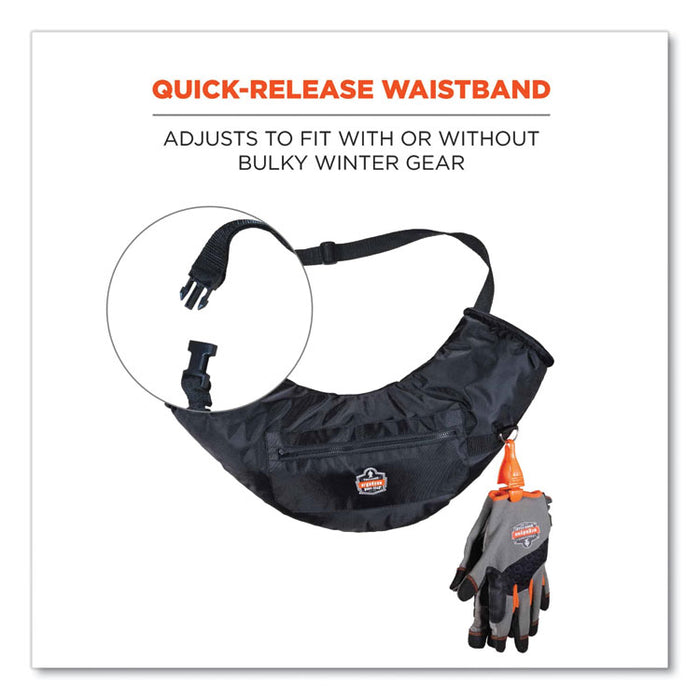 N-Ferno 6980 Winter Hand Warmer Muff Kit with 5 Hand Warmer Packets, Nylon/Fleece/Neoprene, One Size Fits Most, Black