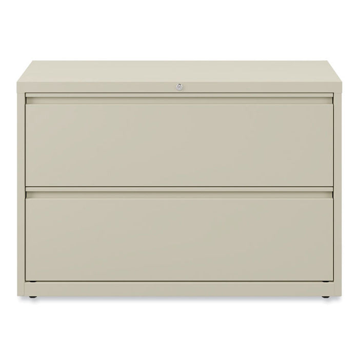 Lateral File, 2 Legal/Letter-Size File Drawers, Putty, 42" x 18.63" x 28"