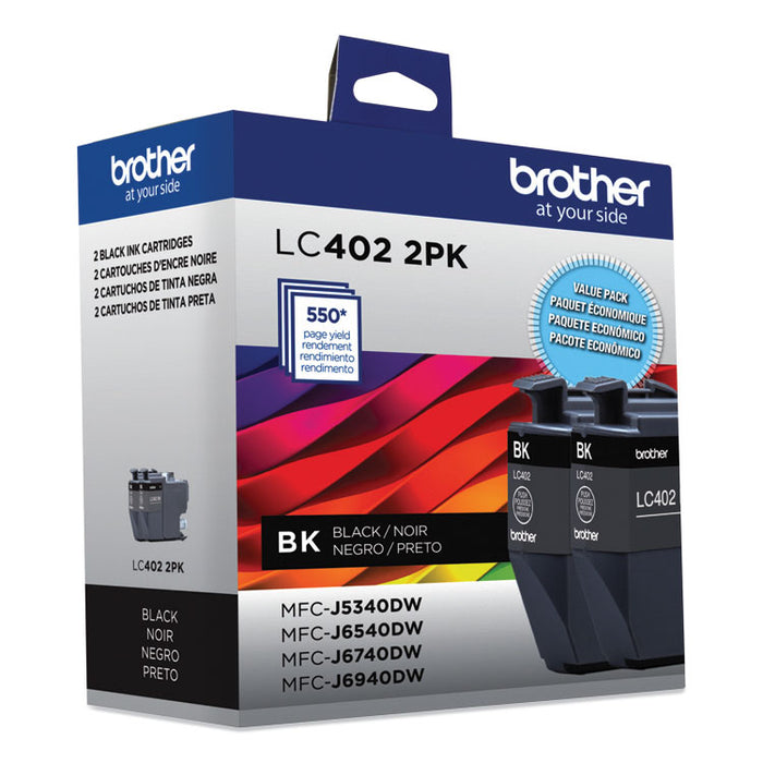 LC4022PKS Ink, 550 Page-Yield, Black, 2/Pack