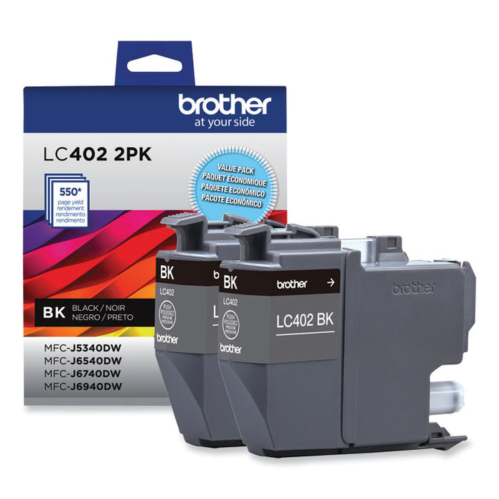 LC4022PKS Ink, 550 Page-Yield, Black, 2/Pack