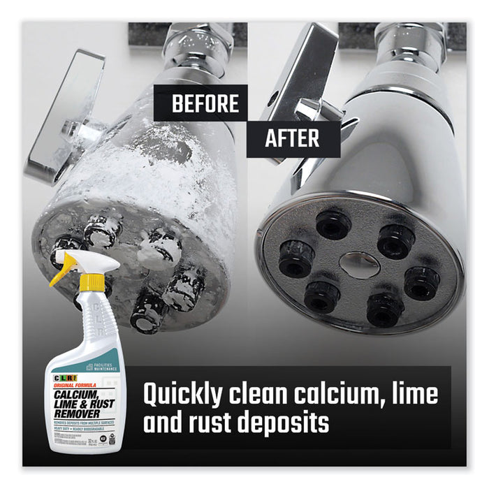 Calcium, Lime and Rust Remover, 32 oz Spray Bottle, 6/Carton