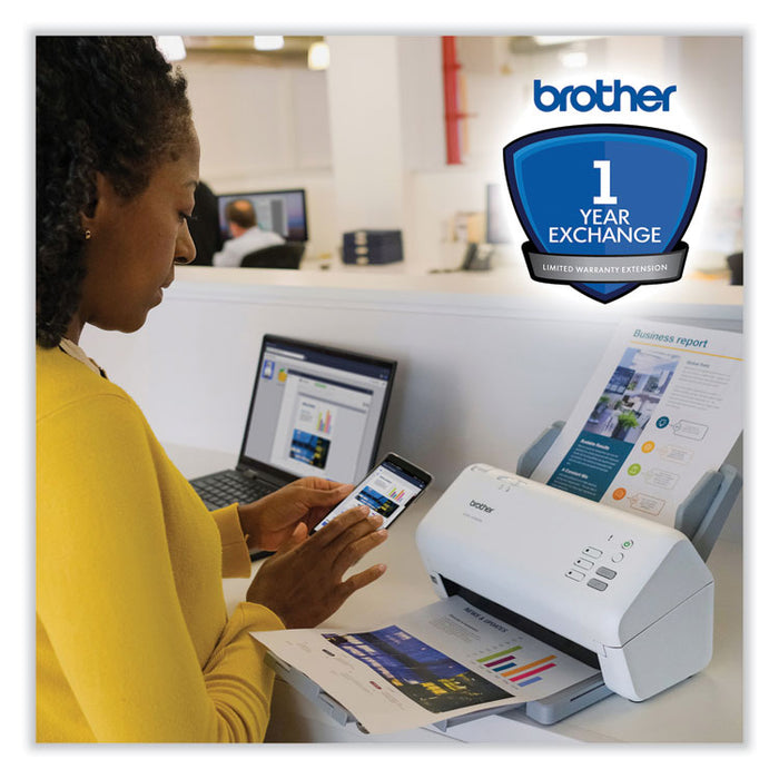 One-Year Exchange Warranty Extension for Brother ADS-4300N