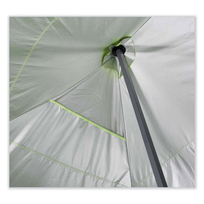 Shax 6015 Heavy-Duty Pop-Up Tent, Single Skin, 10 ft x 20 ft, Polyester/Steel, Lime