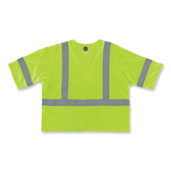 GloWear 8356FRHL Class 3 FR Hook and Loop Safety Vest with Sleeves, Modacrylic, 2X-Large/3X-Large, Lime