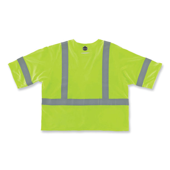 GloWear 8356FRHL Class 3 FR Hook and Loop Safety Vest with Sleeves, Modacrylic, 4X-Large/5X-Large, Lime
