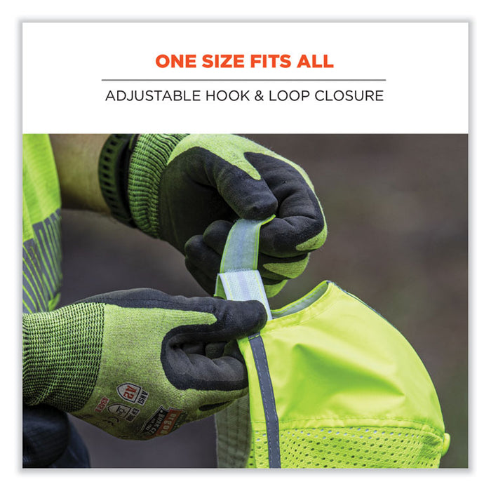GloWear 8930 Hi-Vis Baseball Cap, Polyester, One Size Fits Most, Lime