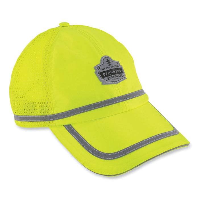 GloWear 8930 Hi-Vis Baseball Cap, Polyester, One Size Fits Most, Lime