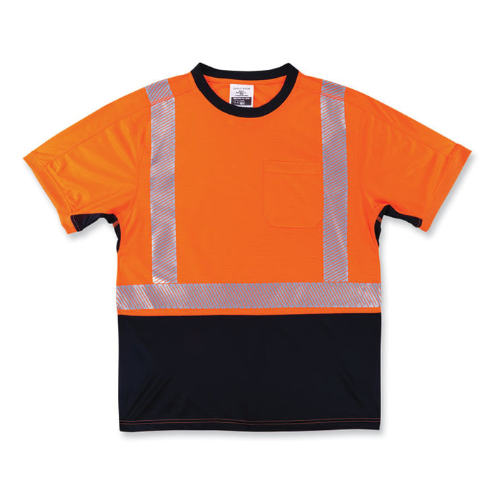 GloWear 8283BK Class 2 Lightweight Performance Hi-Vis T-Shirt, X-Large, Orange