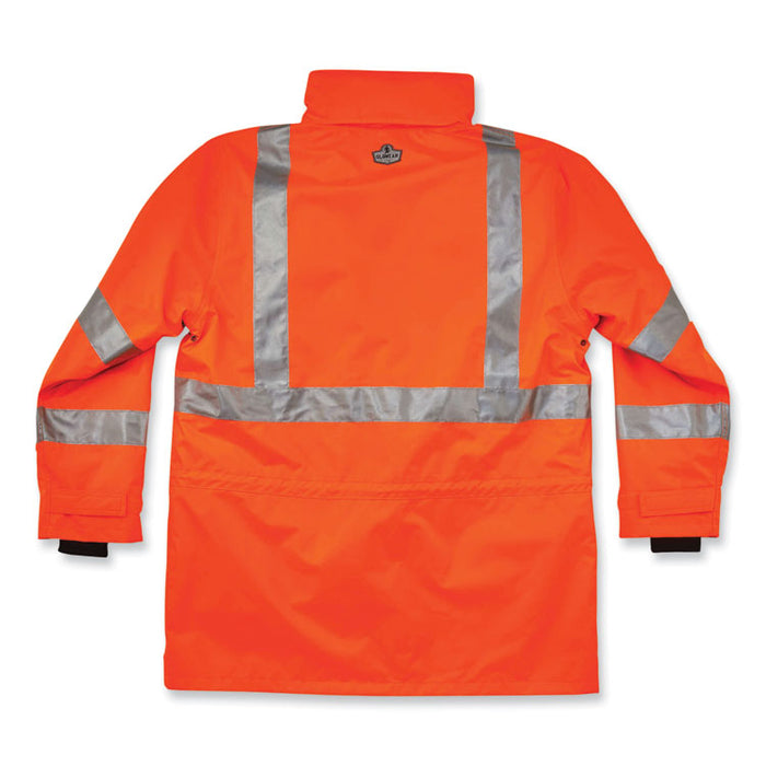 GloWear 8385 Class 3 Hi-Vis 4-in-1 Jacket, X-Large, Orange