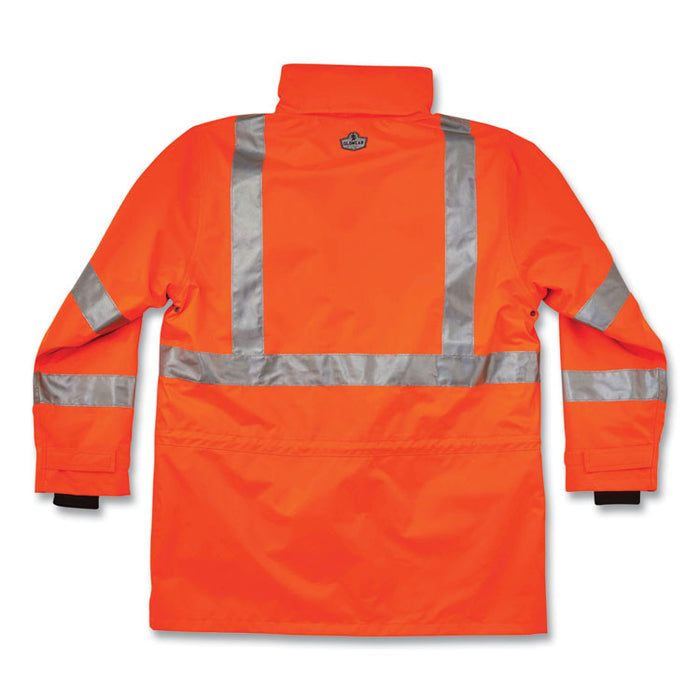GloWear 8385 Class 3 Hi-Vis 4-in-1 Jacket, 3X-Large, Orange