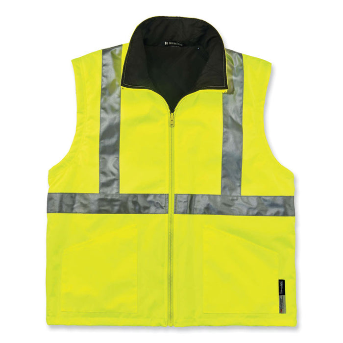 GloWear 8385 Class 3 Hi-Vis 4-in-1 Jacket, Small, Lime