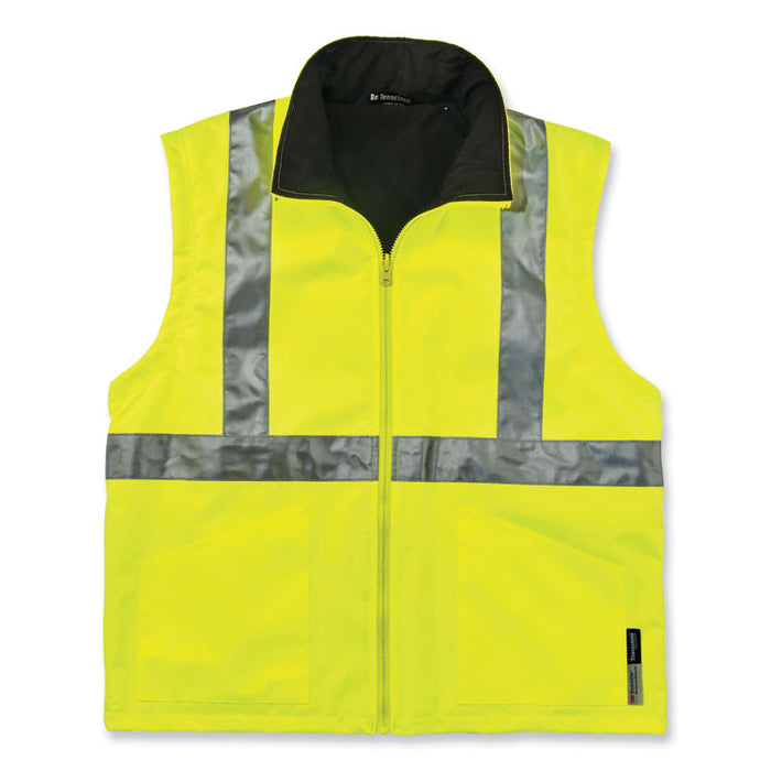 GloWear 8385 Class 3 Hi-Vis 4-in-1 Jacket, 4X-Large, Lime