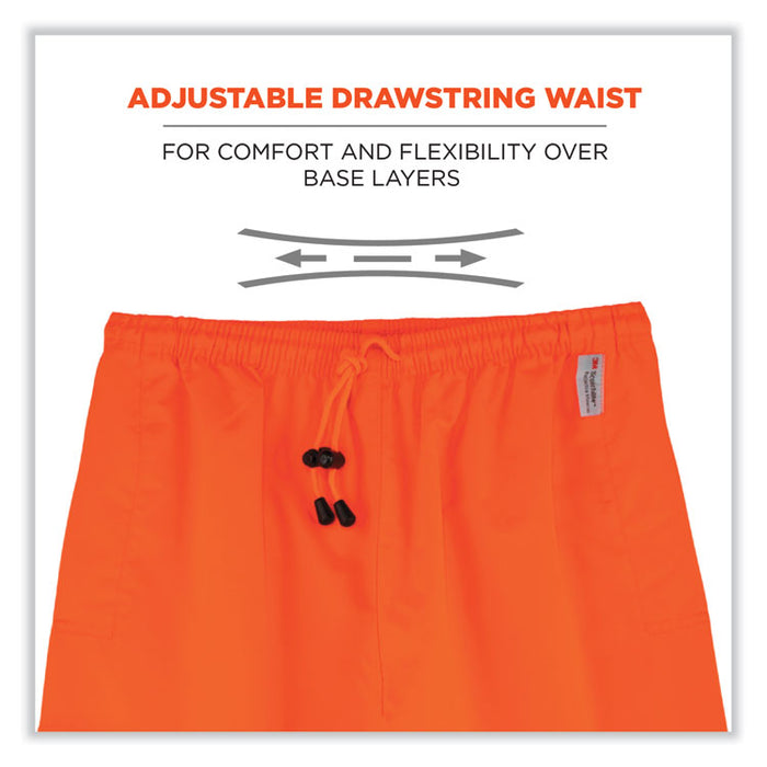GloWear 8915 Class E Hi-Vis Rain Pants, 2X-Large, Orange