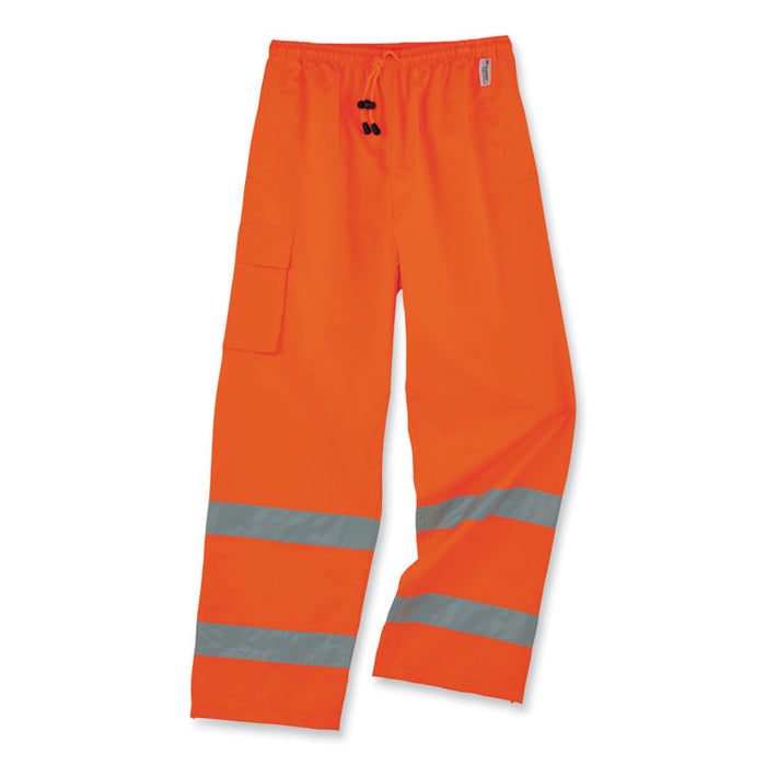 GloWear 8915 Class E Hi-Vis Rain Pants, 2X-Large, Orange