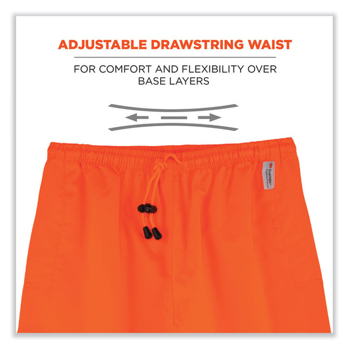 GloWear 8915 Class E Hi-Vis Rain Pants, 3X-Large, Orange