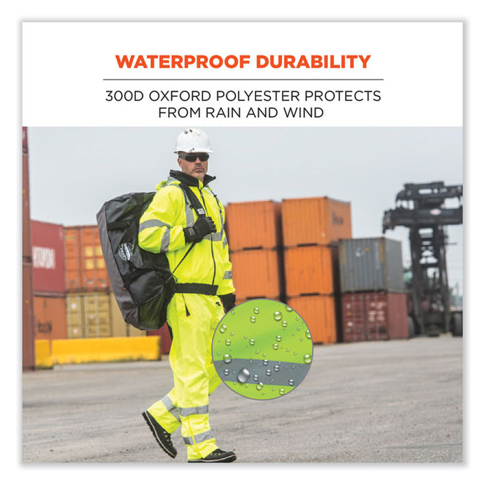 GloWear 8915 Class E Hi-Vis Rain Pants, 4X-Large, Lime