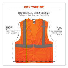Load image into Gallery viewer, GloWear 8215BA-S Single Size Class 2 Economy Breakaway Mesh Vest, Polyester, X-Large, Orange
