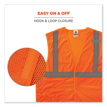 Load image into Gallery viewer, GloWear 8215BA-S Single Size Class 2 Economy Breakaway Mesh Vest, Polyester, X-Large, Orange
