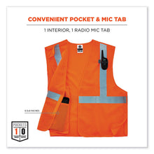 Load image into Gallery viewer, GloWear 8215BA-S Single Size Class 2 Economy Breakaway Mesh Vest, Polyester, X-Large, Orange
