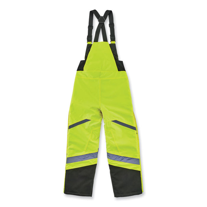 GloWear 8928 Class E Hi-Vis Insulated Bibs, Small, Lime