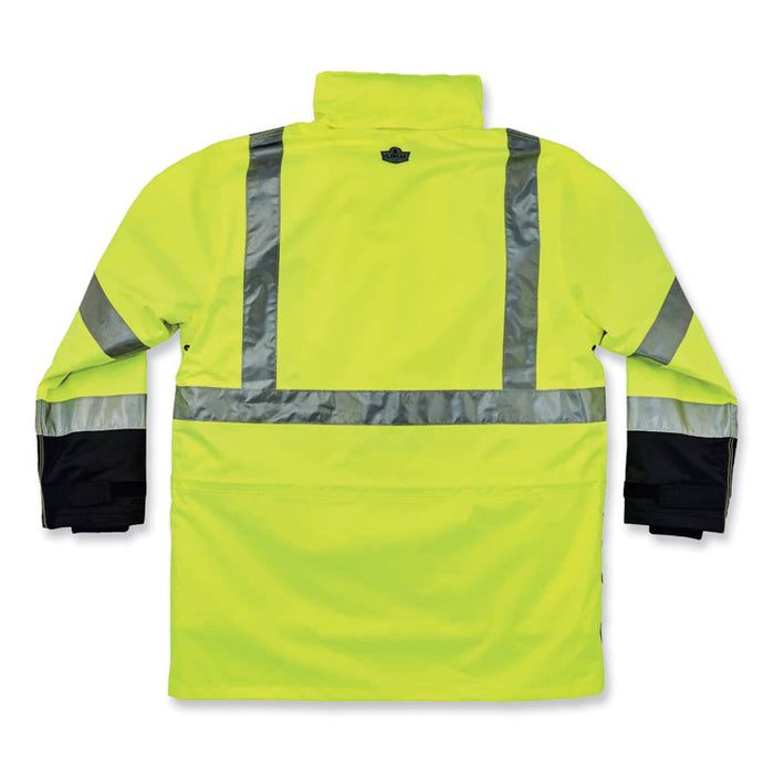 GloWear 8388 Class 3/2 Hi-Vis Thermal Jacket Kit, Small, Lime