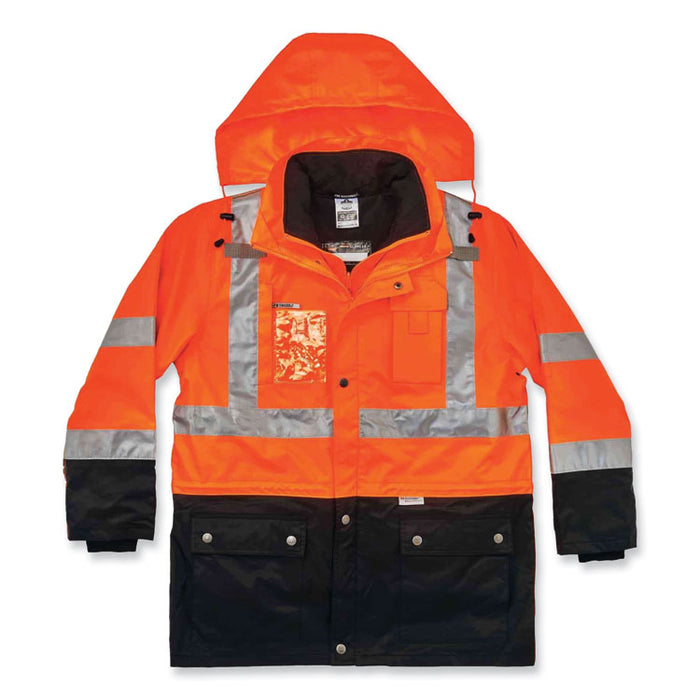 GloWear 8388 Class 3/2 Hi-Vis Thermal Jacket Kit, X-Large, Orange