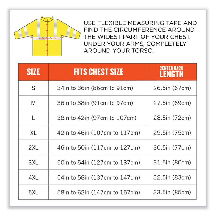 GloWear 8377 Class 3 Hi-Vis Quilted Bomber Jacket, Lime, 4X-Large
