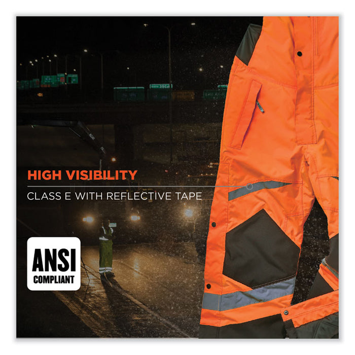 GloWear 8928 Class E Hi-Vis Insulated Bibs, X-Large, Orange