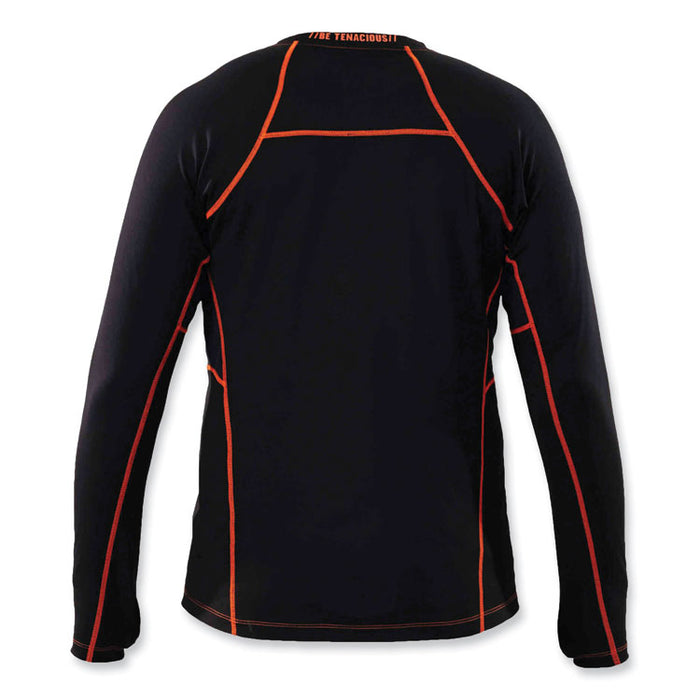 N-Ferno 6435 Midweight Long Sleeve Base Layer Shirt, Medium, Black