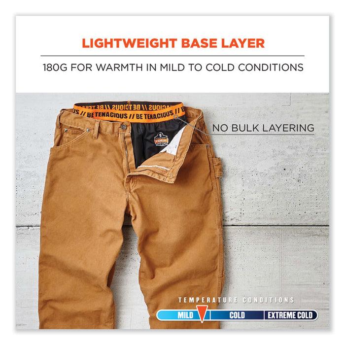 N-Ferno 6481 Lightweight Base Layer Pants, 3X-Large, Black