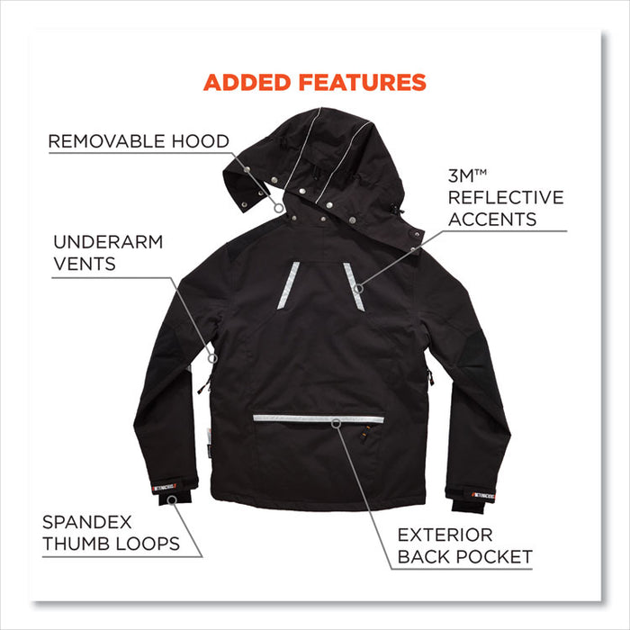 N-Ferno 6466 Thermal Jacket with 500D Nylon Shell, 4X-Large, Black