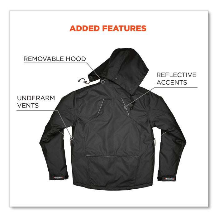 N-Ferno 6467 Winter Work Jacket with 300D Polyester Shell, X-Large, Black
