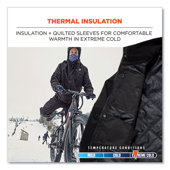 N-Ferno 6467 Winter Work Jacket with 300D Polyester Shell, 3X-Large, Black