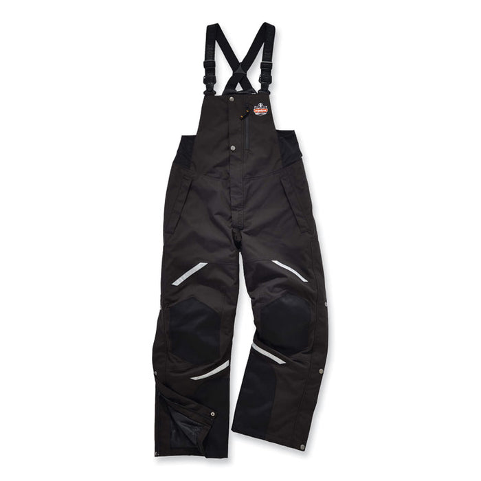 N-Ferno 6471 Thermal Bibs with 500D Nylon Shell, X-Large, Black
