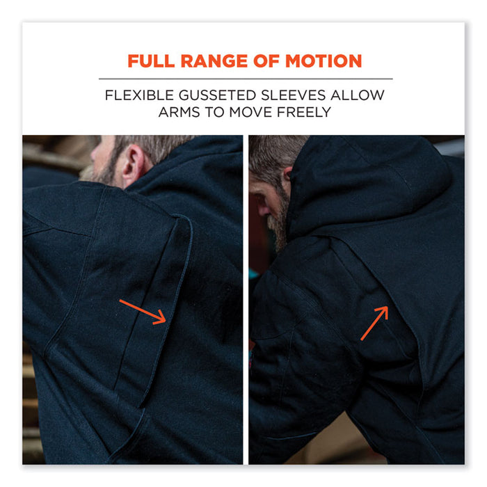 N-Ferno 6468 Duck Canvas Work Jacket, 4X-Large, Black