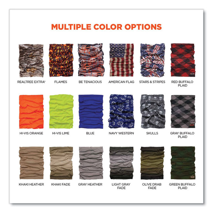 Chill-Its 6485 Multi-Band, Polyester, One Size Fits Most, Khaki Heather