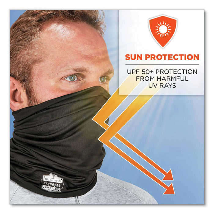 Chill-Its 6487 Cooling Performance Knit Multi-Band, Polyester/Spandex, One Size Fits Most, Black