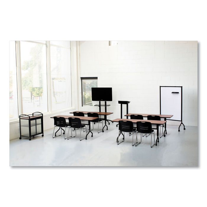 Impromptu Lectern, 26.5 x 18.75 x 46.5, Black