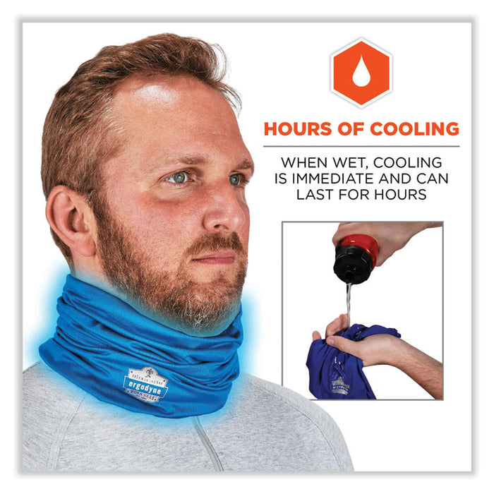 Chill-Its 6487 Cooling Performance Knit Multi-Band, Polyester/Spandex, One Size Fits Most, Blue